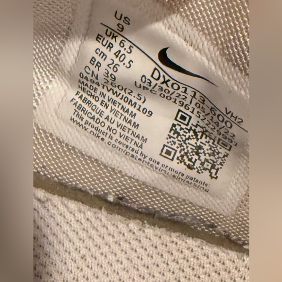 Nike Air Max Rose Gold/Cream  Sneakers Women’s Size 9  Gently Used - Picture 11 of 11